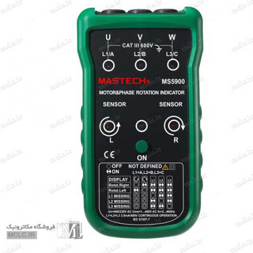 MS5900 MOTOR & PHASE ROTATION INDICATOR MASTECH INDUSTRIAL POWER TOOLS